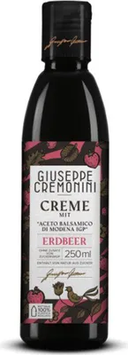 Image de Giuseppe Cremonini Crème à l'arôme de fraise au vinaigre balsamique 250ml