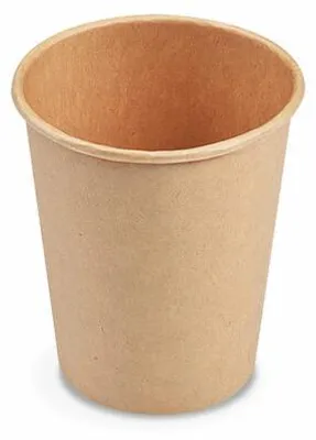 Produktbild von 100x Heiß- und Kaltgetränkebecher Pappbecher braun 200ml 280ml 'M' Ø 80mm