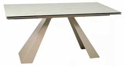 Obrázek produktu pro Jídelní stůl FURNLUX Salvadore, barva béžová, rozměry: 160 x 77 x 90 cm. Hlavní barva: béžová