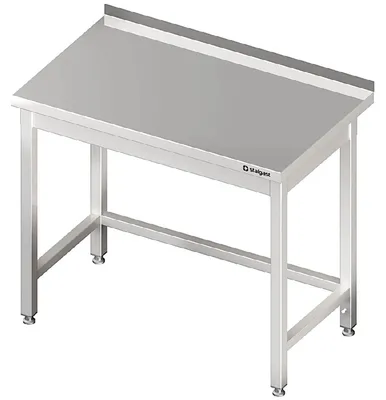 Imagen del producto de Mesa de trabajo sin base, de 600x600x850 mm, con refuerzos, sin borde elevado, soldada