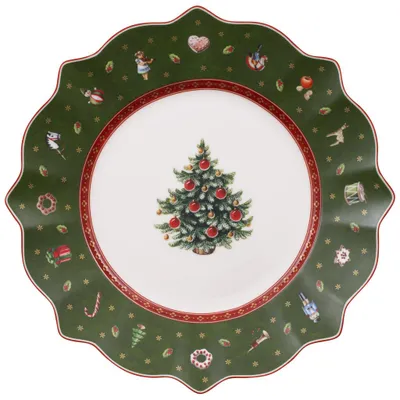 Obrázok produktu pre Villeroy & Boch – Servírovací tanierik "Toy's Delight", zelený, priemer 244 mm – Kvalitný porcelán – Art. č. 1485852641 – EAN 4003683494056 – Súprava 2 kusov – vrátane 4 oceľových prísaviek na pitie