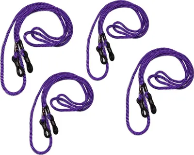 Produktbild von Polyester Brillenband für Lese-, Sonnen- und Sportbrillen, Lila, 4er Set, ca. 63cm lang