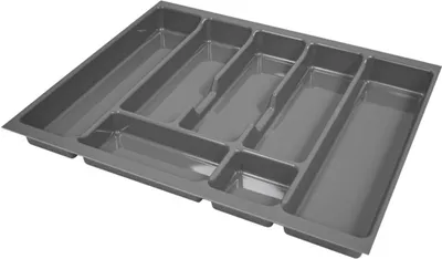 Produktbild von Besteckeinsatz Besteckkasten 60 cm Schubkasten grau