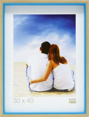 Produktbild von Deknudt Holzrahmen S40BH blau 30x40 cm