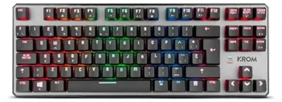 Image de Clavier Krom NXKROMKRNLTKL Noir Qwerty Espagnol