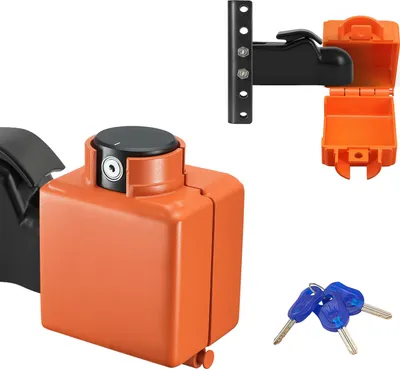 Obrázek produktu pro SucceBuy Robustní zámek přívěsu pro spřáhla 50,8/58,7 mm, se 3 klíči, ochrana proti krádeži pro obytné vozy, přívěsy a lodě