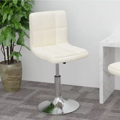 Image de Maison Exclusive - Tabouret de bar pivotant en tissu crème