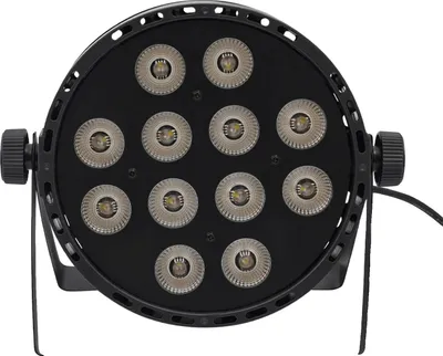 Produktbild von Bühnenscheinwerfer, 12 LED Multi-Effekt, breite Abdeckung, Rot & Grün & Blau
