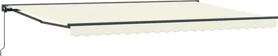 Produktbild von vidaXL Markisenrahmen Creme 500 x 300 cm Polyester mit PolyurethanBeschichtung