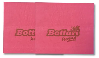 Produktbild von Bottari Glas- und Stahl-Tücher 35 x 40 cm – Packung mit 2 Stück, Fuchsia, super