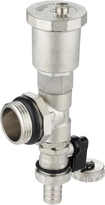 Productafbeelding van Verdeelgroep met kraan - Verdelerset Aftapgroep - Leidingen Vullen - Messing Materiaal - 1 inch - Messing