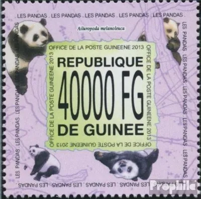Produktbild von Briefmarken Guinea 2013 Mi 10092 (kompl. Ausgabe) postfrisch Pandas