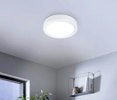 Produktbild von Eglo LED Deckenleuchte Aufbaupanel Fueva 5 Weiß Ø17cm 12W 1200lm Neutralweiß 4000K