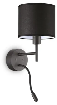 Immagine prodotto di Appliques - Lampade Da Parete Set Metallo Nero 2 Luci E27