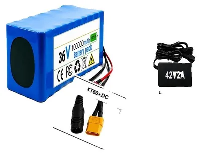 Produktbild von Batteriepack, 36V, 100Ah Kapazität, 10s4p-XT60-DC