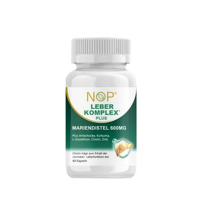 Produktbild von NOP LEBERKOMPLEX PLUS - Kapseln – Cholin & Zink mit Mariendistel & Kurkuma