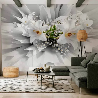 Produktbild von Selbstklebende Folie Fototapete - Floral Explosion 147x105 cm Blumen b-C-0213-a-a