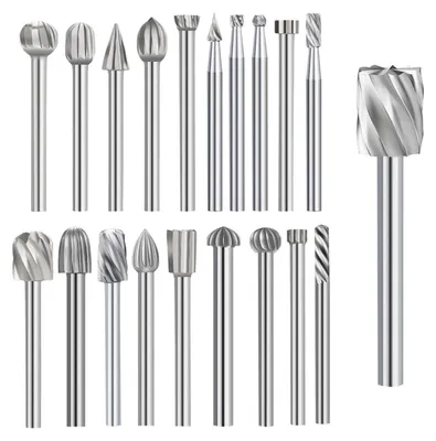 Immagine prodotto di Set di 20 punte da trapano HSS con gambo da 3 mm per lavorazione del legno