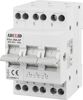 Produktbild von Wahlschalter-Umschalter 1-0-2 40A Reiheneinbau 3-polig