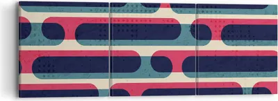 Produktbild von Bild auf Leinwand - Leinwandbild - 3 Teile - Abstraktion Muster Modern - 90x30cm - Wand Bild - Wanddeko - Wandbilder - Leinwanddruck - Bilder - Wanddekoration - Leinwand bilder - CA90x30-4200