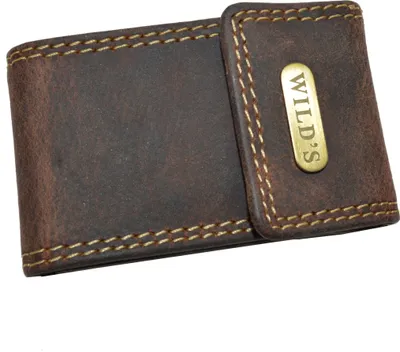 Produktbild von flevado Kleine Wildleder Mini Geldbörse mit Druckknopfverschluss