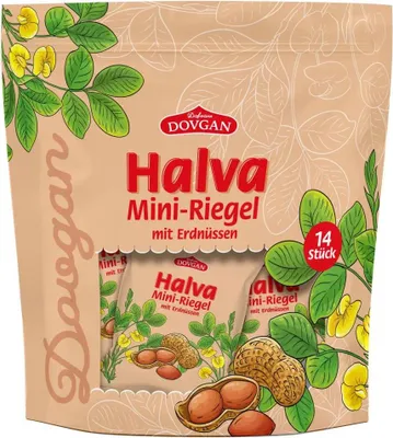 Produktbild von DOVGAN Halva Mini-Riegel mit Erdnüssen 200g