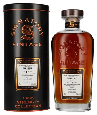 Image de Signatory Vintage DAILUAINE 17 Years Old 1st Fill Oloroso Cask Strength #5 2008 57% Vol. 0,7l in Tinbox