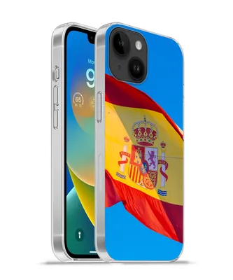 Produktbild von MuchoWow® Handyhülle Schutzhülle Hülle für Apple iPhone 14 - Softcase Die Nationalflagge von Spanien Silikon Softcase Handy Hülle - Mobiltelefonhülle