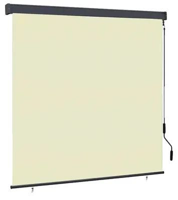 Imagen del producto de Persiana exterior, protección UV, manivela ajustable, color crema