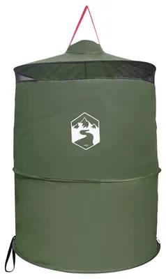 Image de Tente de toilettes pliable vidaXL avec corde de suspension, verte, 97 x 126 cm