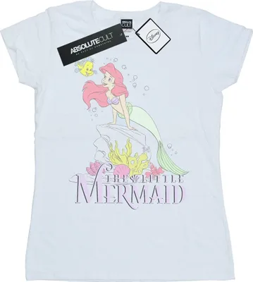 Produktbild von Disney - "The Little Mermaid Faded Nostalgia" T-Shirt für Damen BI37151 (L) (Weiß)