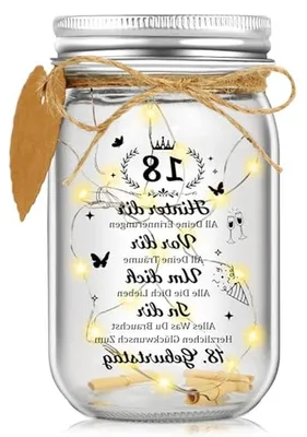 Productafbeelding van Decoratieve Fles - Lichtgevende Fles - Verjaardag Vieren - Met Spreuk - 1 Fles - Warm Wit