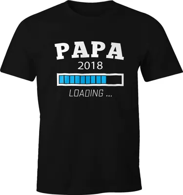 Produktbild von Papa 2018 Loading Shirt Herren T-Shirt Moonworks® 4XL