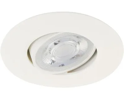 Productafbeelding van LED inbouwlamp, IP23, 5W, 460 lm, 3000 K (warm wit), wit, diameter 9/6,8 cm, 230V