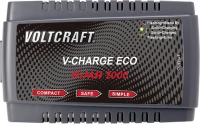 Produktbild von VOLTCRAFT V-Charge Eco NiMh 2000 Modellbau-Ladegerät 230 V 2 A NiMH, NiCd