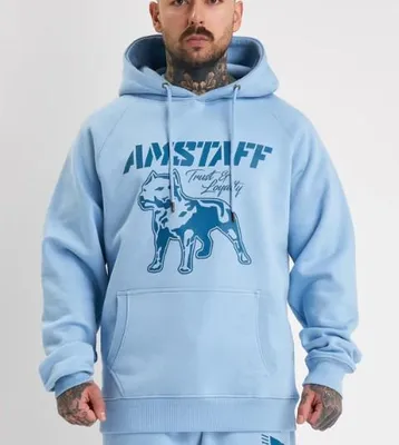 Obrázek produktu pro Pánská mikina Amstaff Logo 2.0 Hoodie Horizon Double Blue - 3XL