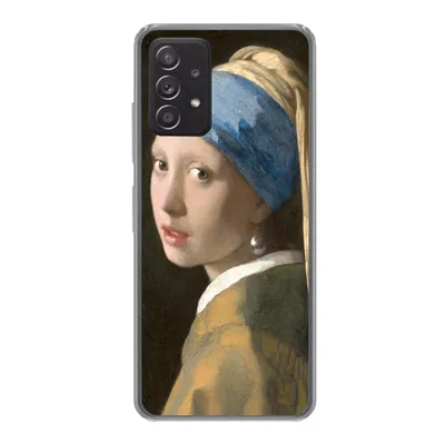Produktbild von MuchoWow® Handyhülle Schutzhülle Hülle für Samsung Galaxy A33 5G Das Mädchen mit dem Perlenohrring - Gemälde von Johannes Vermeer Silikon Softcase Handy Hülle - Kartenhalter