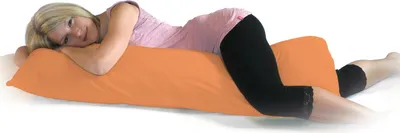 Produktbild von Bezug Seitenschläferkissen 40x120 | 40x140 | 40x160 | 40x200 : Farbe - Apricot, Größe - 35-40x160 cm