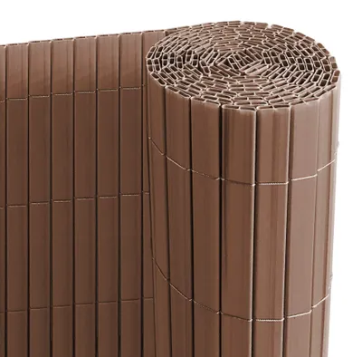 PVC Sichtschutzmatte Balkon Windschutz 80x300 cm Braun