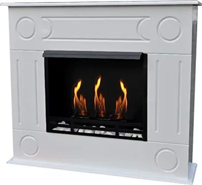 Produktbild von Ethanol und Gelkamin Kamin Modell Dion XXL Weiss inkl. 27 teil. Set