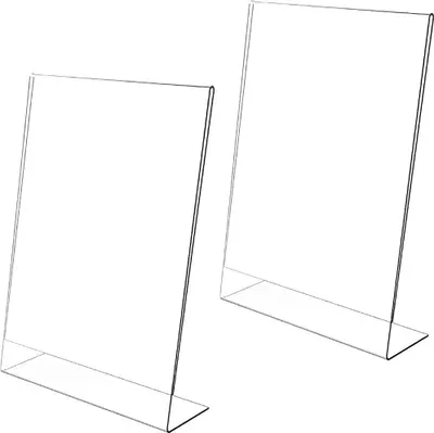 Produktbild von Acrylposter Displaystandaard - transparent - 2 Stück - A5