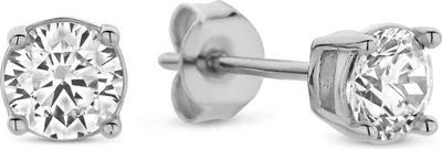 Produktbild von Ohrstecker echt Silber 925 rhodiniert mit Zirkonia