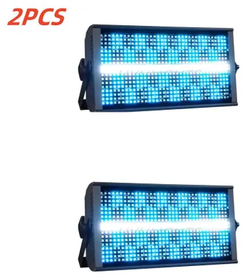 Produktbild von 2 Stück LED-Stroboskop, 200 Watt – LED-Licht – DJ-Licht – Bühnenbeleuchtung – Effektbeleuchtung – RGBW 4-in-1