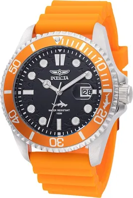 Zdjęcie produktu dla Invicta Pro Diver 47162 Zegarek Męski - Mechanizm Kwarcowy - Stal Nierdzewna z Czarną Tarcza - 43 mm