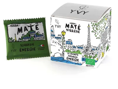 Imagen del producto de YVY MATÉ – Té de mate orgánico en bolsitas – Paquete de 2 con 15 bolsitas cada uno – alternativa natural al café