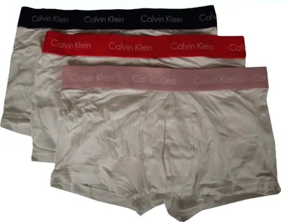Produktbild von Paket 3 Boxer Mann Herren Tripack CK CALVIN KLEIN Artikel U2664G LOW RISE TRUNK, XS, Cotone 95%,Elasthan 5%