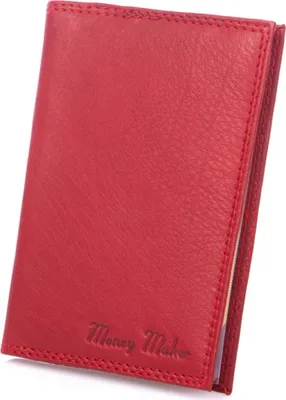 Produktbild von Money Maker Weiches Echt Leder Kartenetui Dokumentenetui Damen und Herren Rot