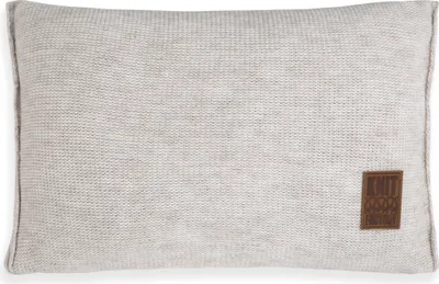 Produktbild von Knit Factory Uni Kissen - Beige - 60x40 cm