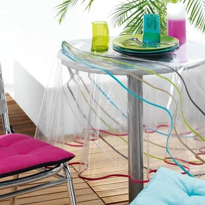 Immagine prodotto di Tovaglia in PVC, bianca, diametro 180 cm