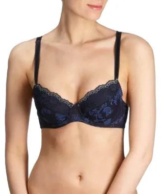 Produktbild von Triumph Lovely Romance WHP, Farbe: Blue Dark Combination B9/M008, Größe: 70C Bügel-BH mit Halbschale und Einlage